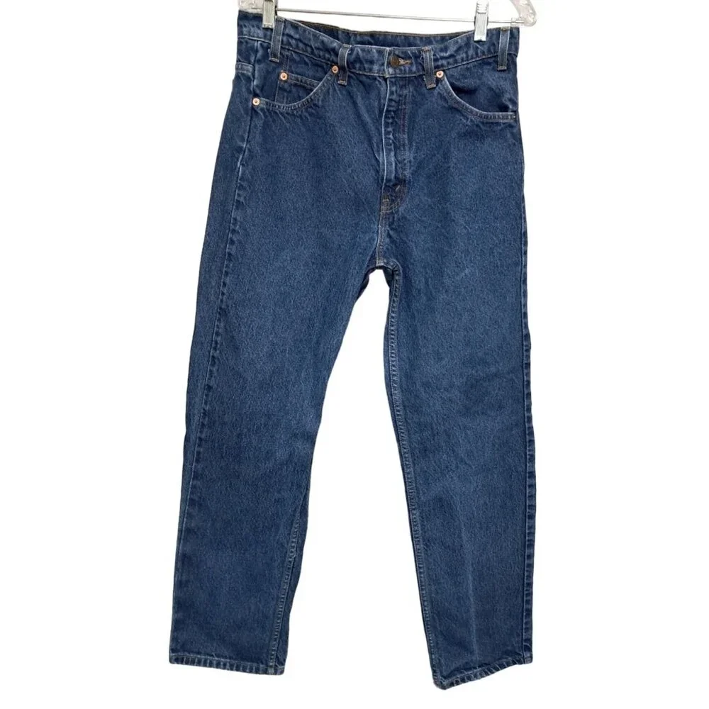 Levis 505 Jeans Mens Tagged 34‎ x 30 Orange Tab Regular Fit Straight Leg Jeans